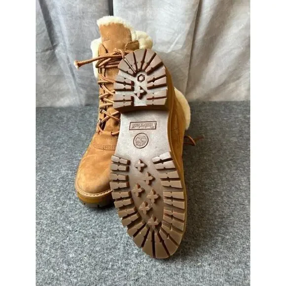 Women's Timberland Courmayeur Valley 6" Waterproof Boots~Size 8.5M~Dark Sand - Picture 7 of 10